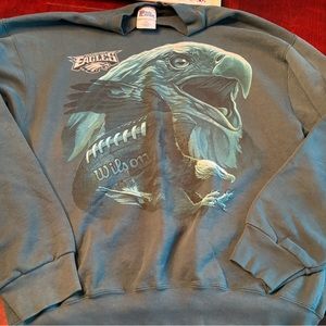 Vintage 1990s Philadelphia Eagles Pro Player Crewneck (Size XL) All over print